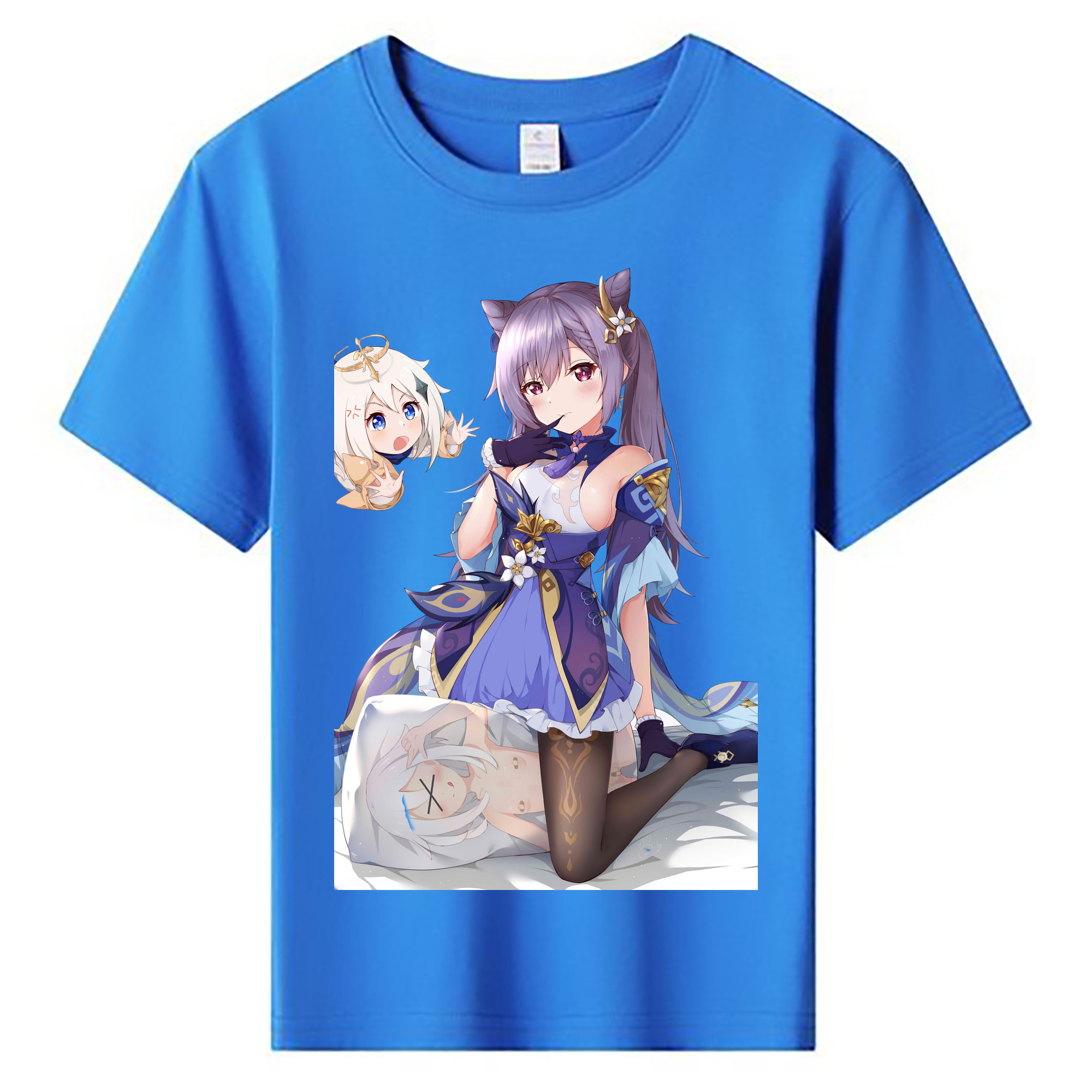 げんし神 刻晴 こくせい genshin Kokusei 綿100％キッズTシャツ（フロントプリント）